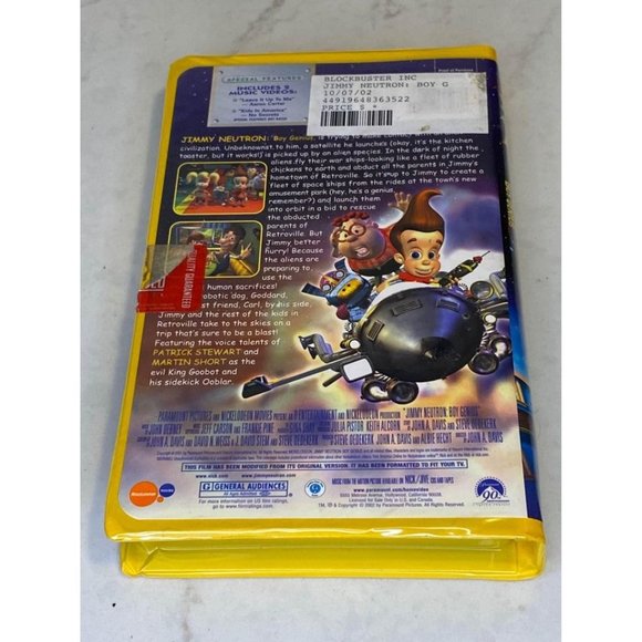 Jimmy Neutron Boy Genius VHS Tape Movie - Picture 2 of 3